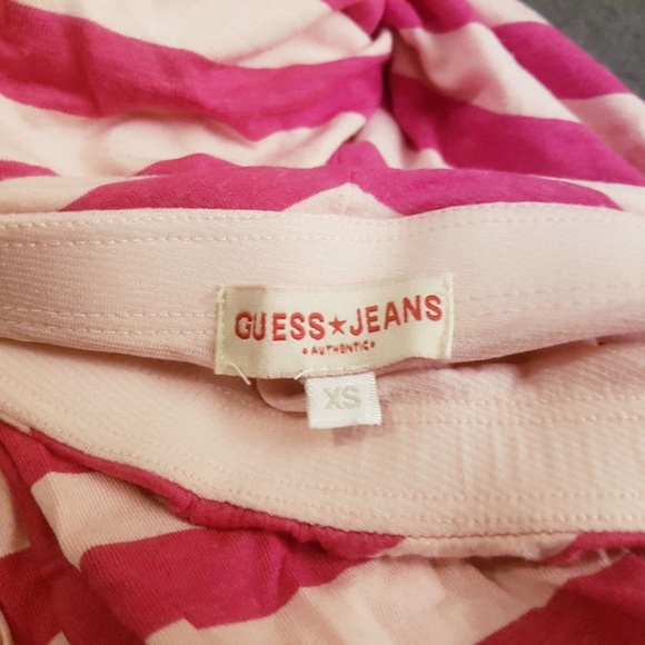 Made in USA 🇺🇲 | GUESS Pink Chevron Stripe Tube Dress (XS) - Picture 6 of 7